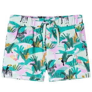 vidaXL Kindershorts mit Kordelzug Helles Minzgr&uuml;n 92