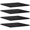 vidaXL B&uuml;cherregal-Bretter 8 Stk. Hochglanz-Schwarz 40x40x1,5 cm