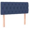 vidaXL Boxspringbett mit Matratze Blau 120x190 cm Stoff