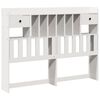 vidaXL Kopfteil mit Stauraum Wei&szlig; 150 cm Massivholz Kiefer