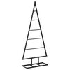 vidaXL Metall Weihnachtsbaum KUOPIO 90 cm Metall Schwarz