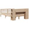 vidaXL Massivholzbett mit Regal ohne Matratze 150x200 cm Kiefernholz
