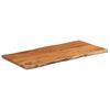vidaXL Tischplatte 80x40x2,5 cm Rechteckig Massivholz Akazie Baumkante
