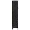 vidaXL Highboard Schwarz Eichen-Optik 69,5 x 34 x 180 cm Holzwerkstoff