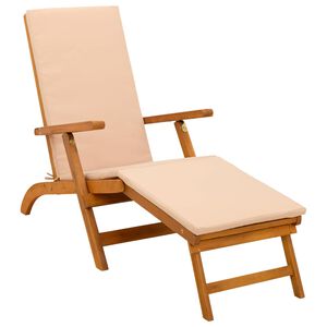 vidaXL Liegestuhl zum Verstellen und Klappen 55 x 146 x 91 cm