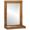 vidaXL Badezimmer Spiegel Braun 50 x 22 x 70 cm Massivholz Akazie