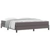 vidaXL Bettrahmen mit Matratze Grau 180 x 200 cm Stoff