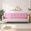 vidaXL R&uuml;cken Kissen Rosa 200 x 24 x 50 cm Stoff