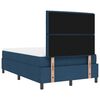 vidaXL Boxspringbett mit Matratze mit Kopfteil Blau 120 x 190 cm Stoff