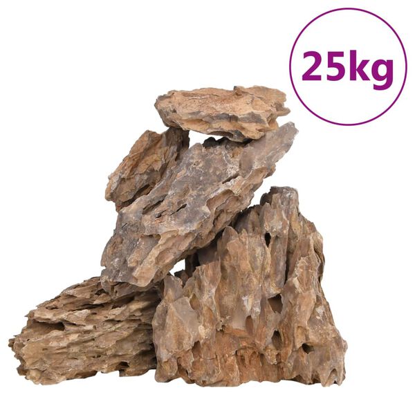vidaXL Drachensteine 25 kg Mehrfarbig 10-30 cm