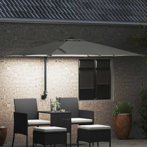 vidaXL Garten-Sonnenschirm Sand 248,5 x 247,5 x 160 cm