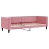 vidaXL Tagesbett Ausziehbar Rosa 80x200 cm Samt