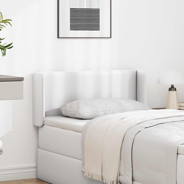 vidaXL Kopfteil Ohr Wei&szlig; 40,5 x 40,5 x 4 cm PVC