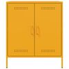 vidaXL Sideboard Senfgelb 68x39x79 cm Stahl