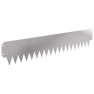 vidaXL Rasenkante 20 stk. 103 x 20 cm Stahl Silber