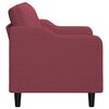 vidaXL 2-Sitzer-Sofa Weinrot 140 cm Stoff