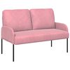 vidaXL Sofagarnituren mit Kissen 3 pcs Rosa 115 x 56 x 80 cm Sperrholz
