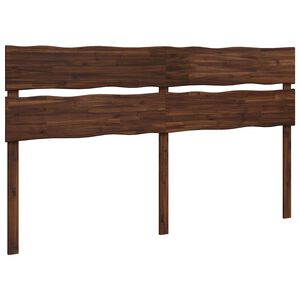 vidaXL Kopfteil mit Live Edge ROSTOCK Dunkelbraun 180 cm