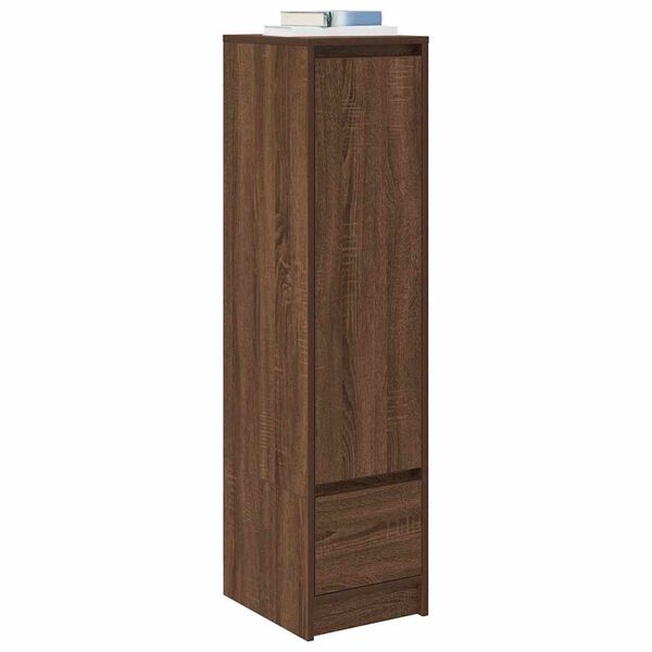 vidaXL Highboard Braun Eichen-Optik 29,5x34x119,5 cm Holzwerkstoff