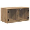 vidaXL Wandschrank 68 x 37 x 35 cm Holzwerkstoff Artisan-Eiche