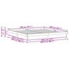 vidaXL Bettrahmen Natur 200 x 200 cm Massives Kiefernholz