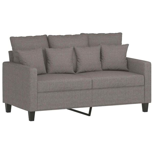 vidaXL 2-Sitzer-Sofa Taupe 120 cm Stoff