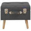 vidaXL Hocker mit Stauraum 3 Stk. Dunkelgrau Stoff