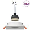 vidaXL Spotlight 12 pcs Wei&szlig; 9 x 9 x 2 cm Aluminium