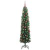 vidaXL K&uuml;nstlicher Weihnachtsbaum mit 300 LEDs mit St&auml;nder Gr&uuml;n 210 cm