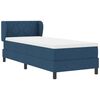 vidaXL Boxspringbett mit Matratze mit Kopfteil Blau 80 x 200 cm Stoff