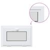 vidaXL Kellerfenster Innenseite Farbe Wei&szlig; RISOR 65 x 45 cm