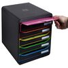 Exacompta Big-Box Plus Schubladenbox Black Office mit 5 Laden Schwarz