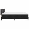 vidaXL LED Boxspringbett mit Matratze Schwarz 200 x 200 cm Samt