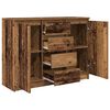 vidaXL Sideboard mit Schubladen Altholz-Optik 100,5x35x76 cm