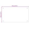 vidaXL Küchenrückwand Transparent 70×40 cm Hartglas