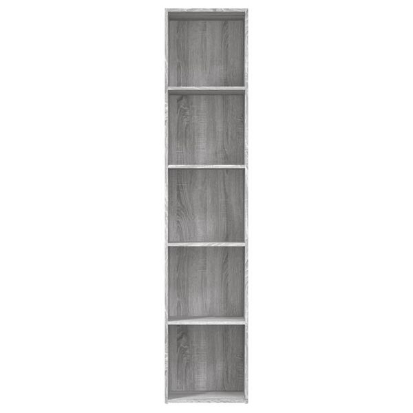 vidaXL B&uuml;cherregal Grau Sonoma 40x30x189 cm Holzwerkstoff