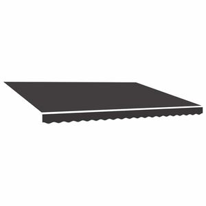vidaXL Ersatzstoff f&uuml;r Markise Grau 500x300 cm Polyester