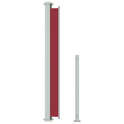 vidaXL Seitenmarkise Ausziehbar 180x300 cm Rot