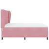 vidaXL Boxspringbett mit Matratze Rosa 200 x 180 cm Polyester