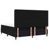 vidaXL Boxspringbett mit Matratze Schwarz 200 x 180 cm Stoff