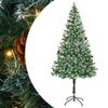 vidaXL K&uuml;nstlicher Weihnachtsbaum Gr&uuml;n 180 cm PVC und Stahl