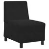 vidaXL | Modulares Armfreies Sofa | Schwarz 55 x 74 x 82 cm Samt