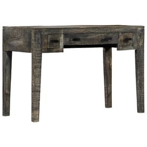vidaXL Schreibtisch Schwarz 110&times;50&times;75 cm Massivholz Mango