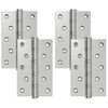 vidaXL Scharnier 4 stk. 130 x 75 x 13 mm Silber Stahl
