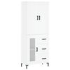 vidaXL Highboard Wei&szlig; 69,5x34x180 cm Holzwerkstoff