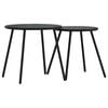 vidaXL Garten Essgruppe 5 pcs Schwarz Stahl