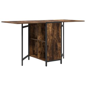 vidaXL Esstisch 144 x 60 x 75 cm Holzwerkstoff R&auml;uchereiche Rechteckig