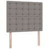 vidaXL Bett mit Stauraum und LED mit LED Taupe 120 x 200 cm Polyester