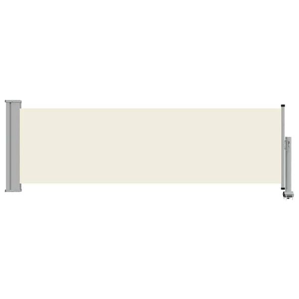 vidaXL Ausziehbare Seitenmarkise 80&times;300 cm Creme