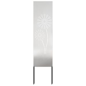 vidaXL Garten Sichtschutz-Leinwand Silber 32 x 140 cm Edelstahl